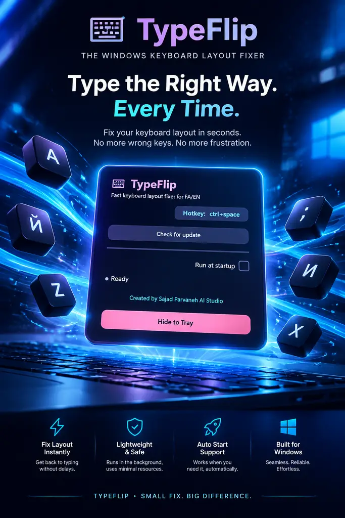 type flip
